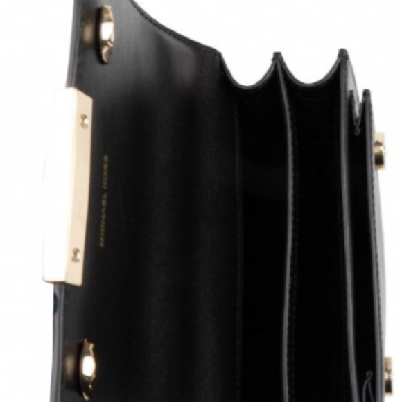 NEW Michael Kors Jade Brown & Black with Gold hardware_leather crossbody bag - Picture 11 of 11